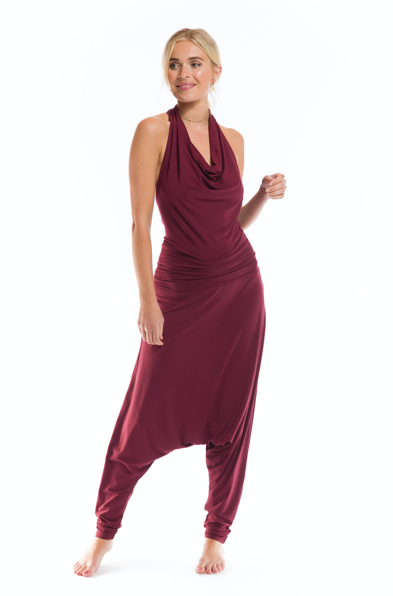 HALTER NECK BURGUNDY