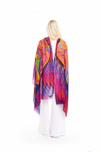 Angel Wings Cashmere Dharma Shawl - Rainbow - MUDRA