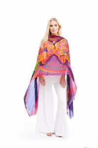 Angel Wings Cashmere Dharma Shawl - Rainbow - MUDRA