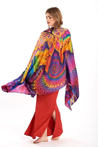 Angel Wings Dharma Silk Shawl - Rainbow - MUDRA