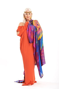 Angel Wings Dharma Silk Shawl - Rainbow - MUDRA