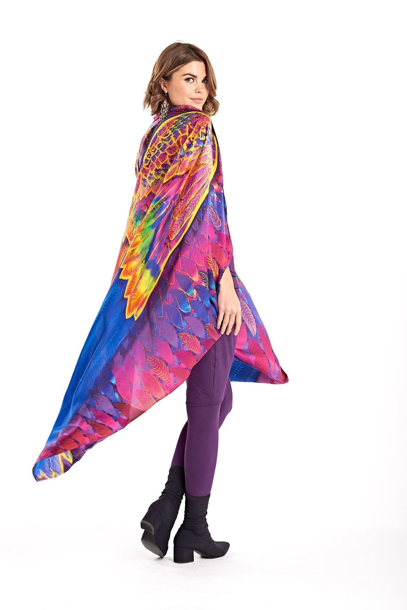 Angel Wings Dharma Silk Shawl - Rainbow - MUDRA