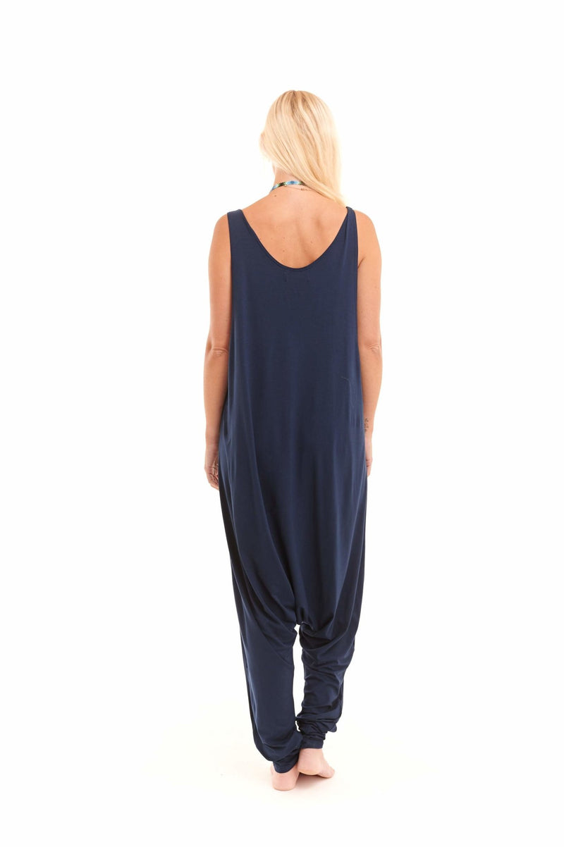 Bamboo Baggy Jumpsuit Navy - MUDRA