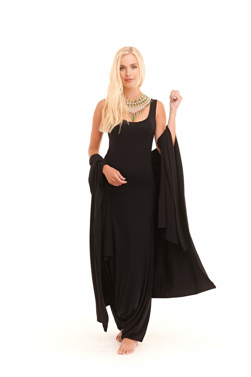 Bamboo Fitted Jumpsuit Black - MUDRA