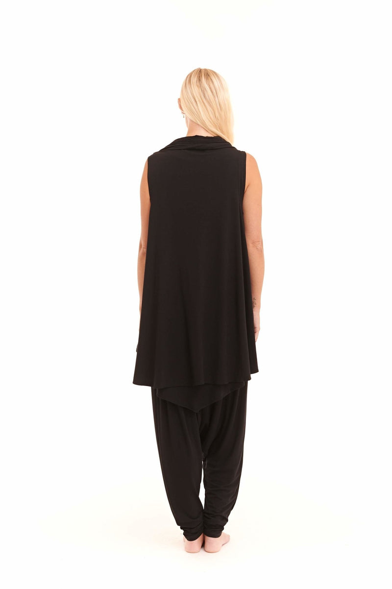 Bamboo Harem Lounge Pants Black - MUDRA