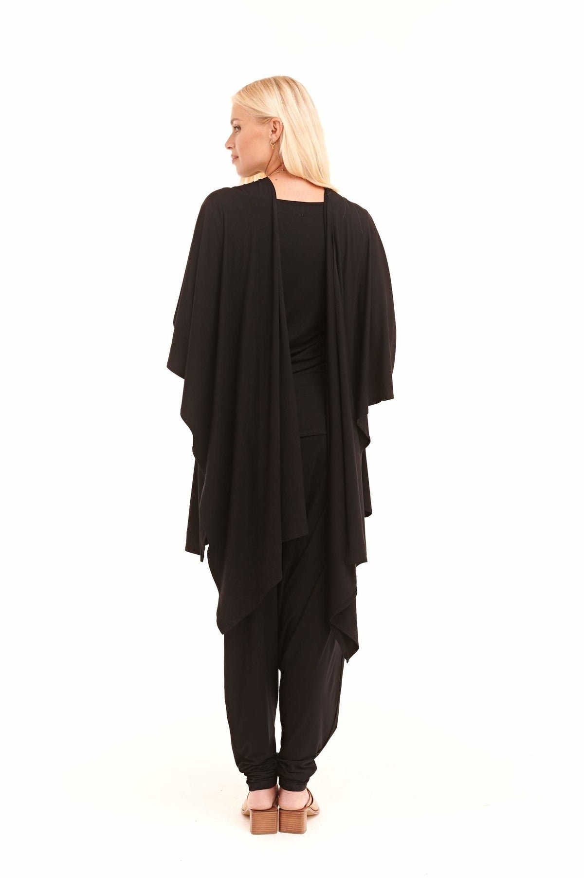 Bamboo Harem Lounge Pants Black - MUDRA