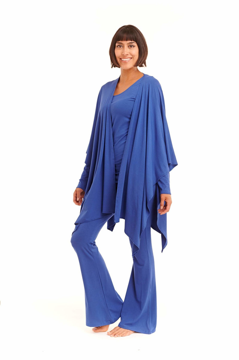 Bamboo Long Sleeve Top Cobalt Blue - MUDRA