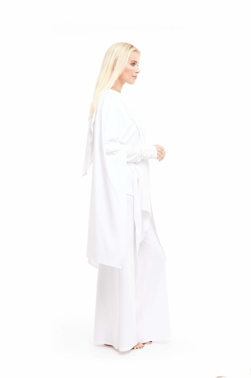 Bamboo Long Sleeve Top White - MUDRA