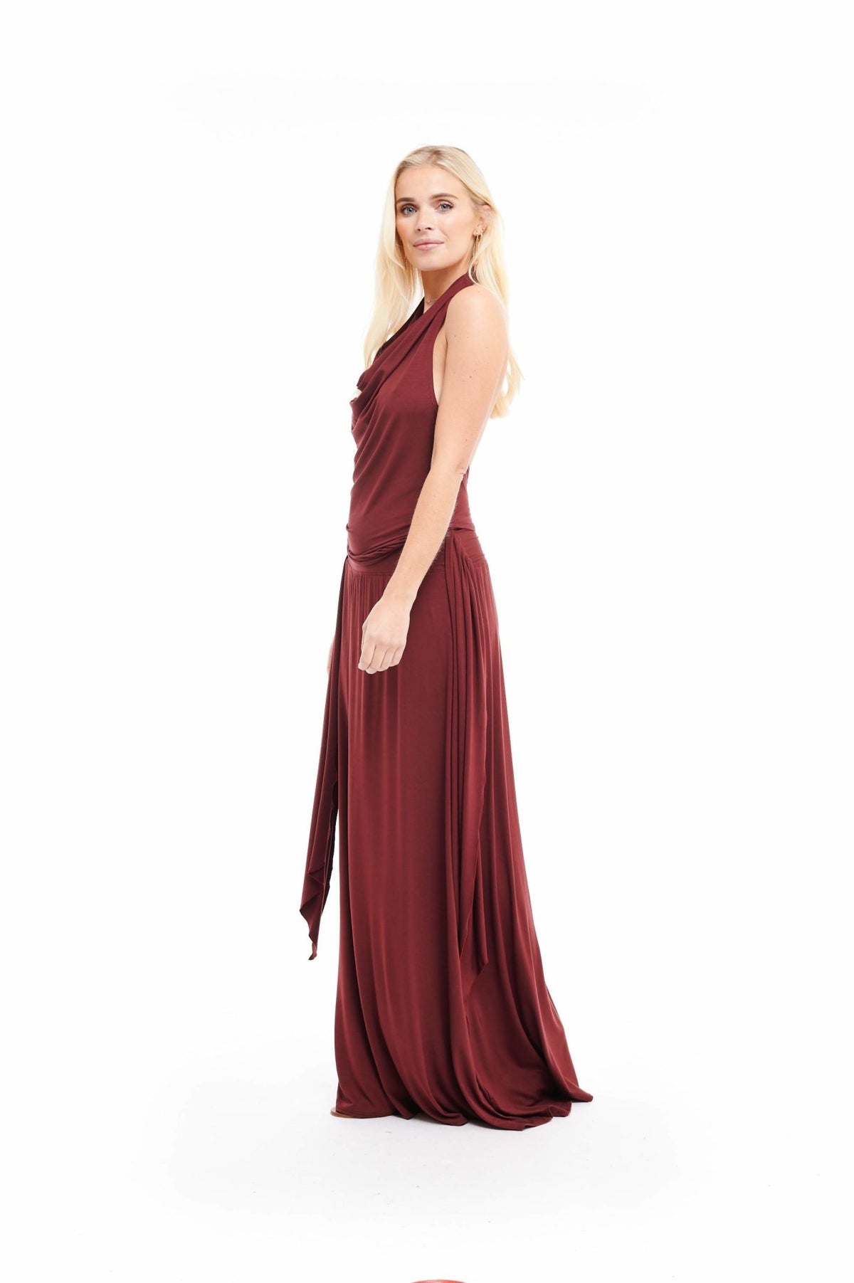 Bamboo Thai Skirt Burgundy - MUDRA