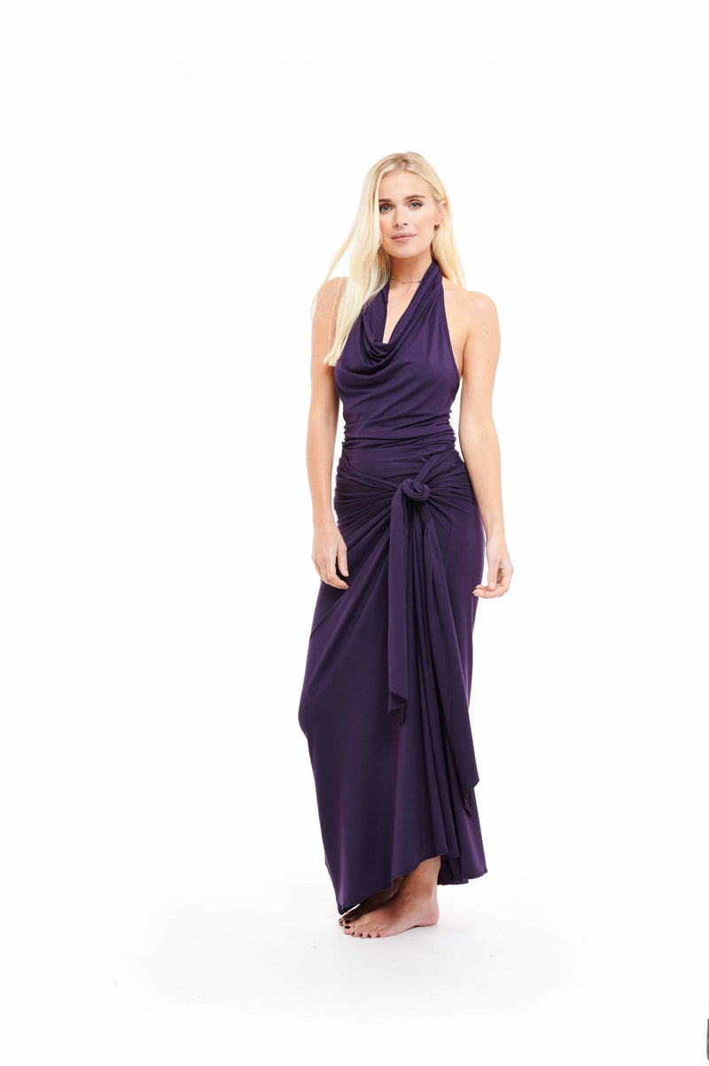 Bamboo Thai Skirt Deep Purple - MUDRA