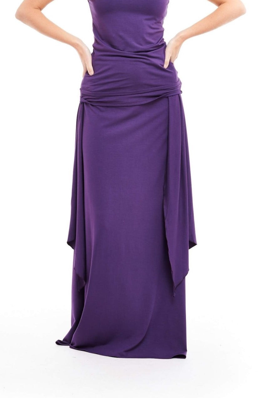 Bamboo Thai Skirt Purple - MUDRA