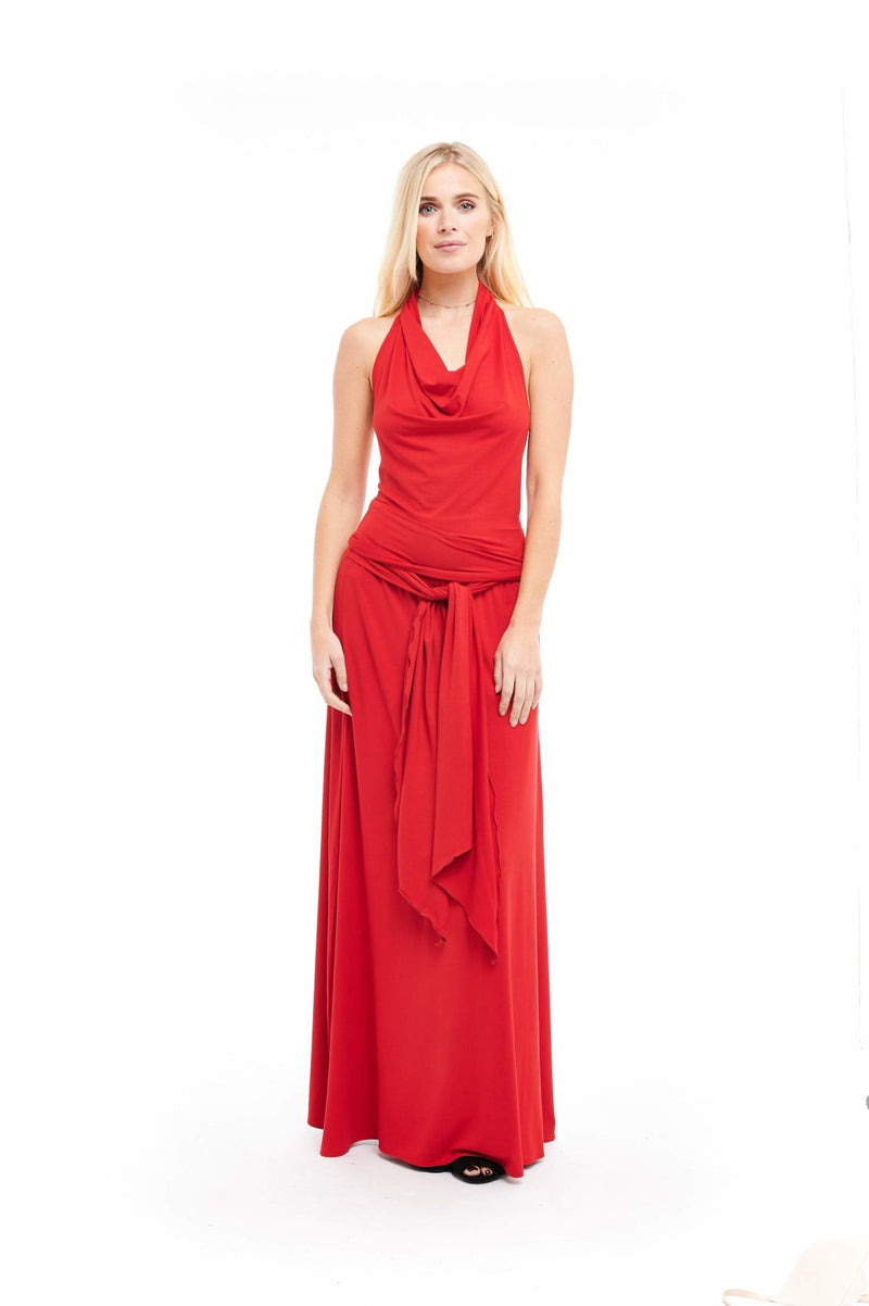 Bamboo Thai Skirt Red - MUDRA