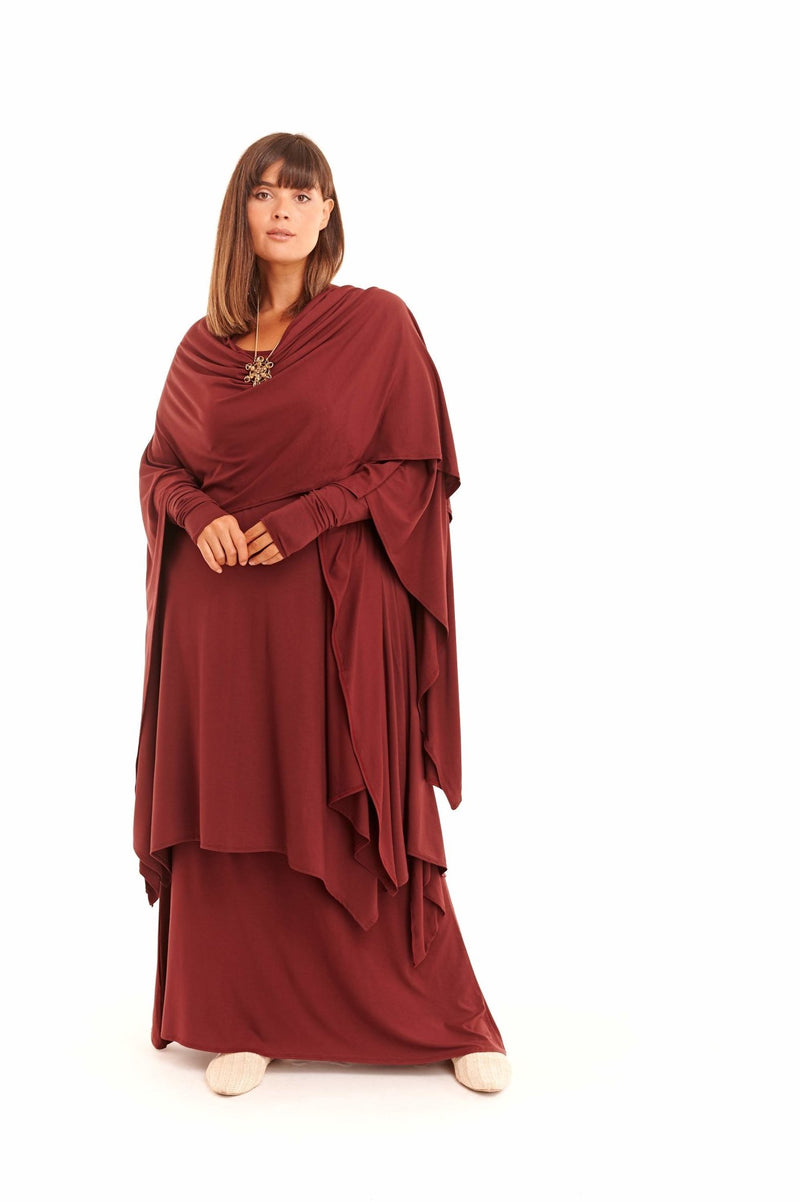 Bamboo Wrap Burgundy - MUDRA