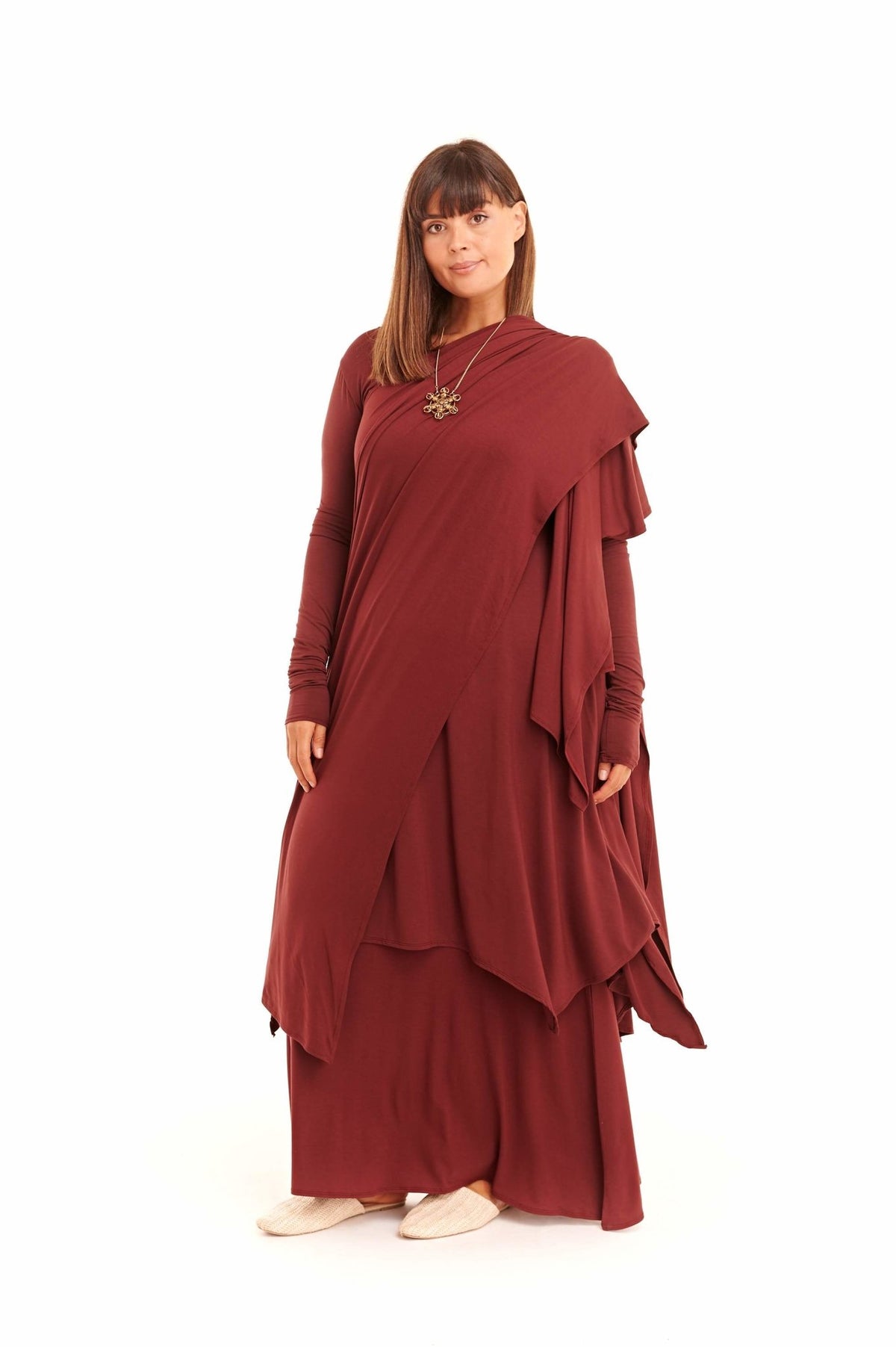 Bamboo Wrap Burgundy - MUDRA