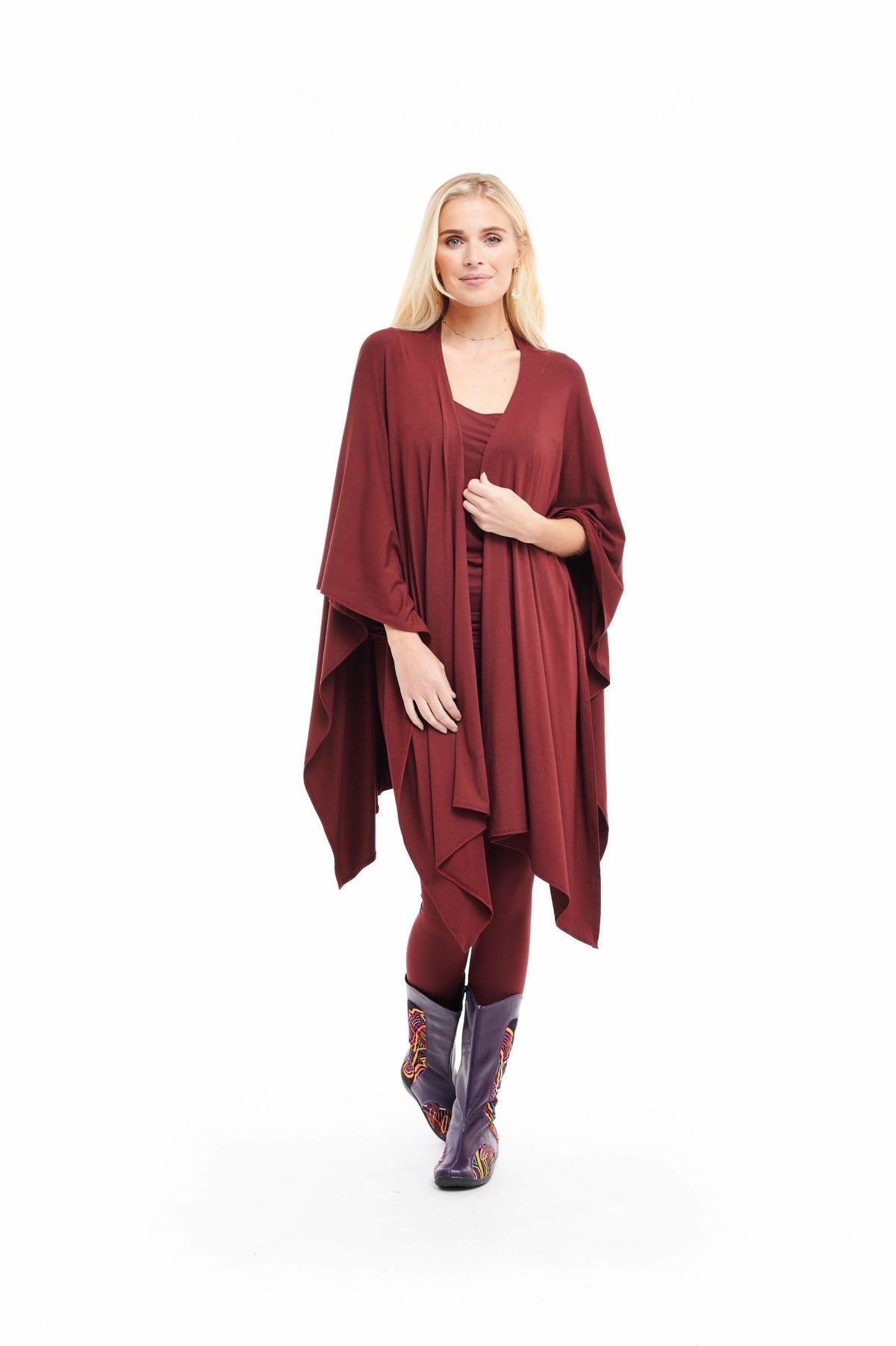 Bamboo Wrap Burgundy - MUDRA