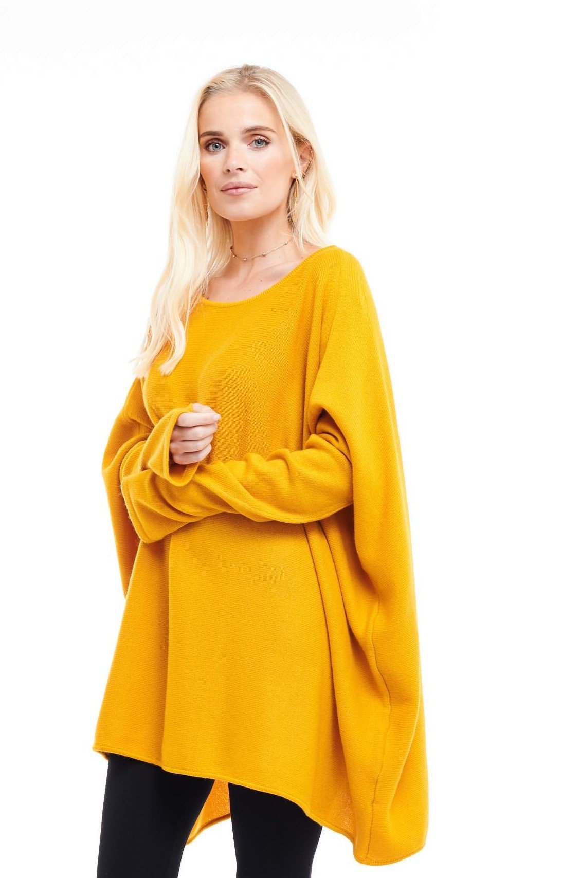 Cashmere Snuggle Box Jumper 4 Ply Autumn Gold - MUDRA