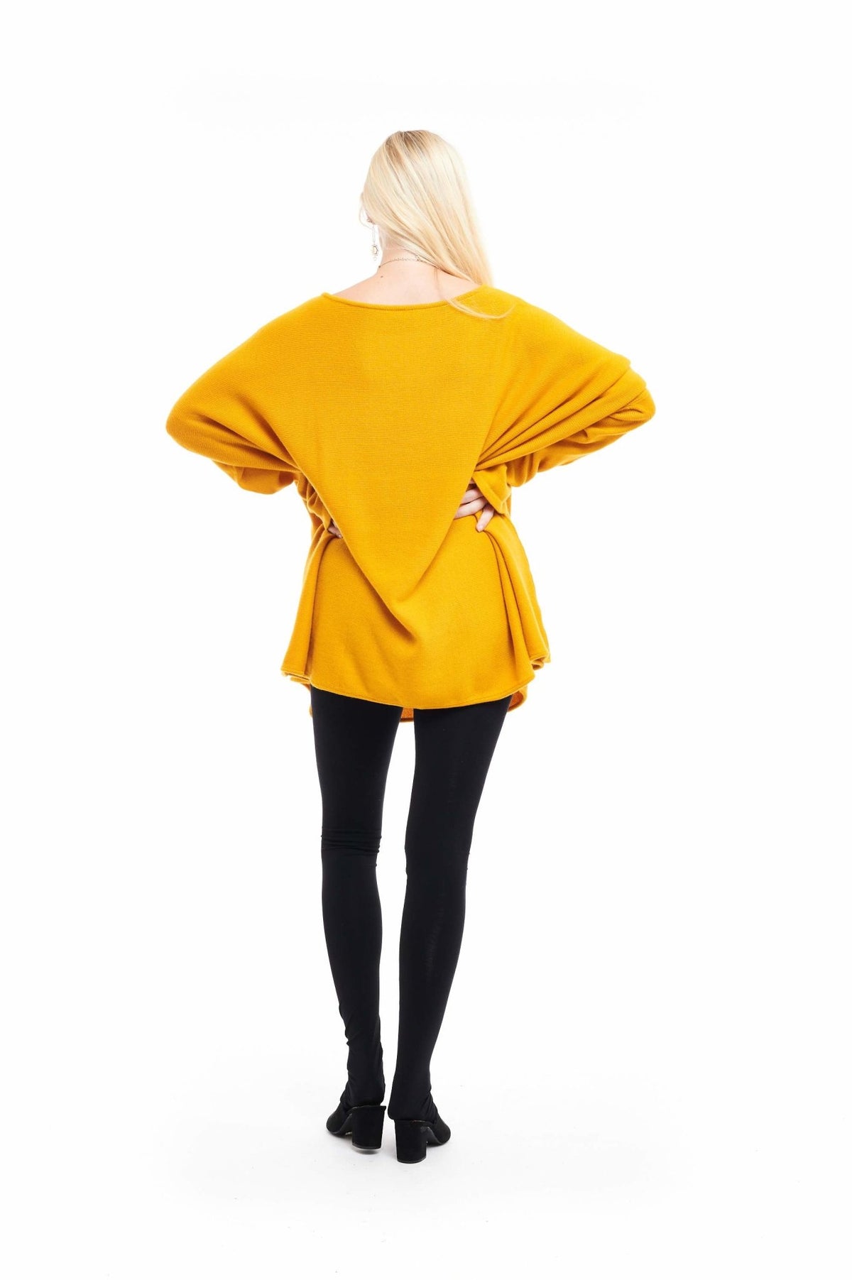 Cashmere Snuggle Box Jumper 4 Ply Autumn Gold - MUDRA