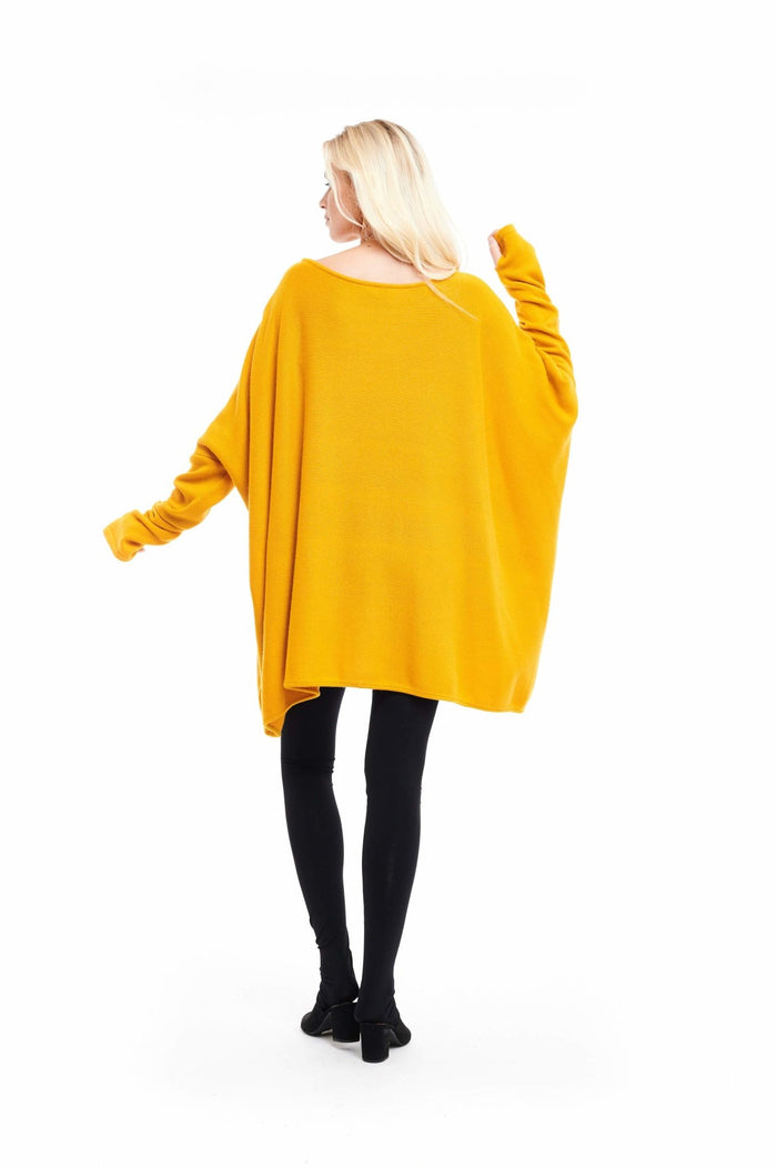 Cashmere Snuggle Box Jumper 4 Ply Autumn Gold - MUDRA