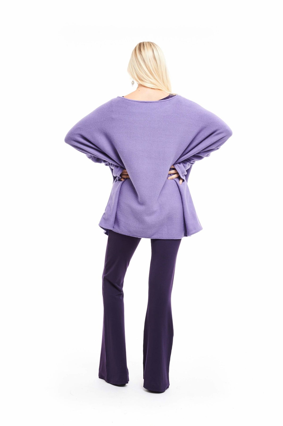 Cashmere Snuggle Box Jumper 4 Ply Lavender - MUDRA