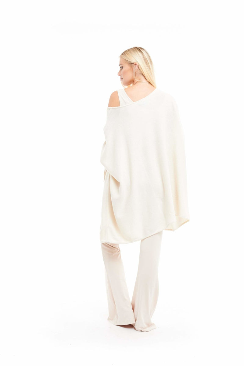 Cashmere Snuggle Box Jumper 4 Ply Winter White - MUDRA