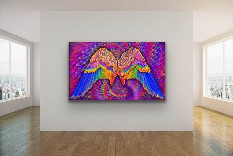 Rainbow Angel Wings - Visionary Art - MUDRA