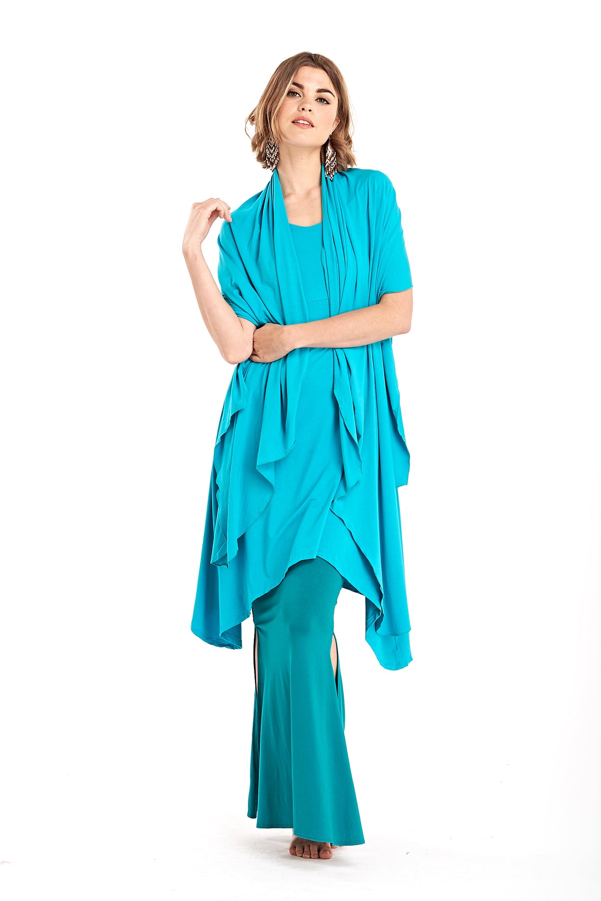Bamboo Scarf Turquoise - MUDRA