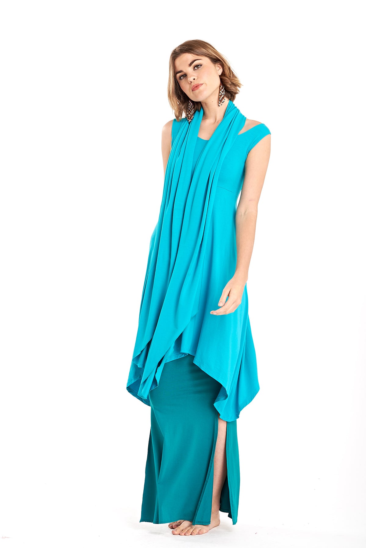 Bamboo Scarf Turquoise - MUDRA